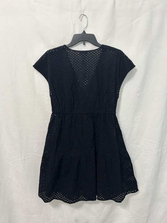 Tommy Bahama Women's Cotton Dress Swimsuit Cover Up Black S