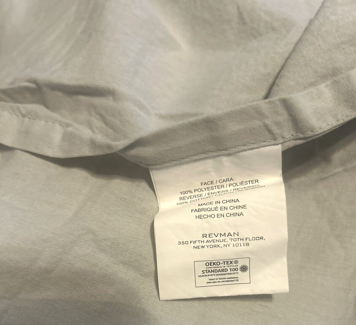 Vera Wang Duvet Set King 3 Pc Pewter Gray Stitching Hidden Zipper