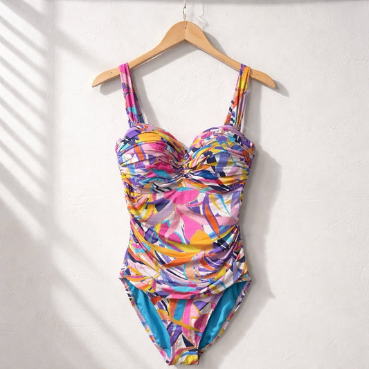 Bleu Rod Beattie Living Color One Piece Swimsuit Multicolor 8 pap2726