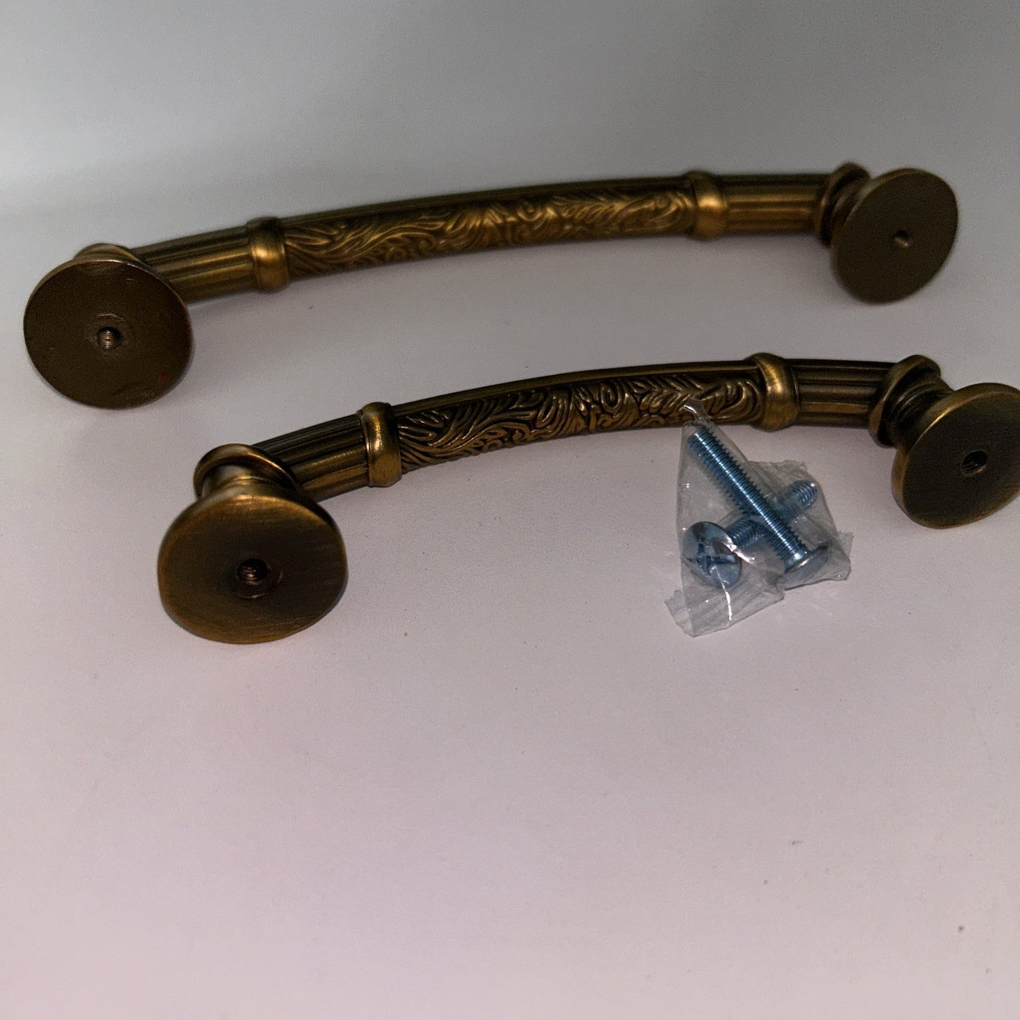 Vintage Brass Kitchen Cabinet Pull Dresser knob Drawer Pull Handle Lot