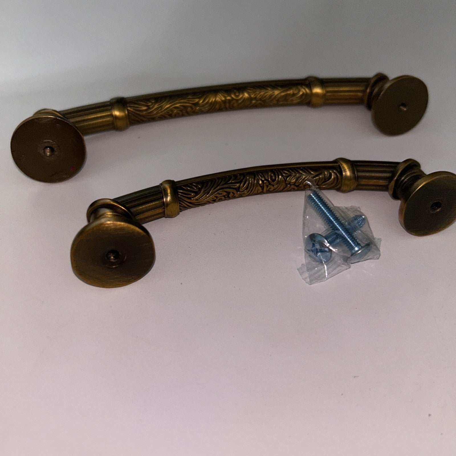 Vintage Brass Kitchen Cabinet Pull Dresser knob Drawer Pull Handle Lot