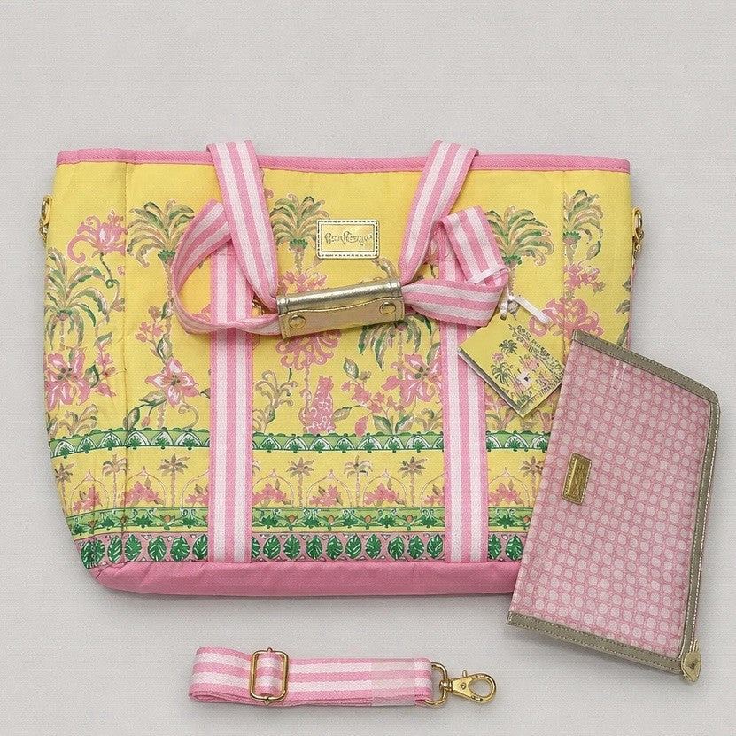 Lilly Pulitzer Beach Insulated Cooler Tote Bag Picnic Tropical  NEW