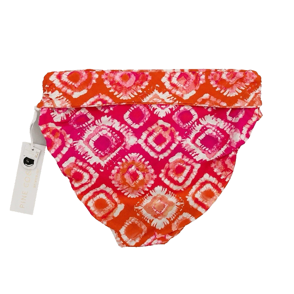 Anne Cole Swim Bottom Tie-Dyed Foulard Convertible Bottom Small
