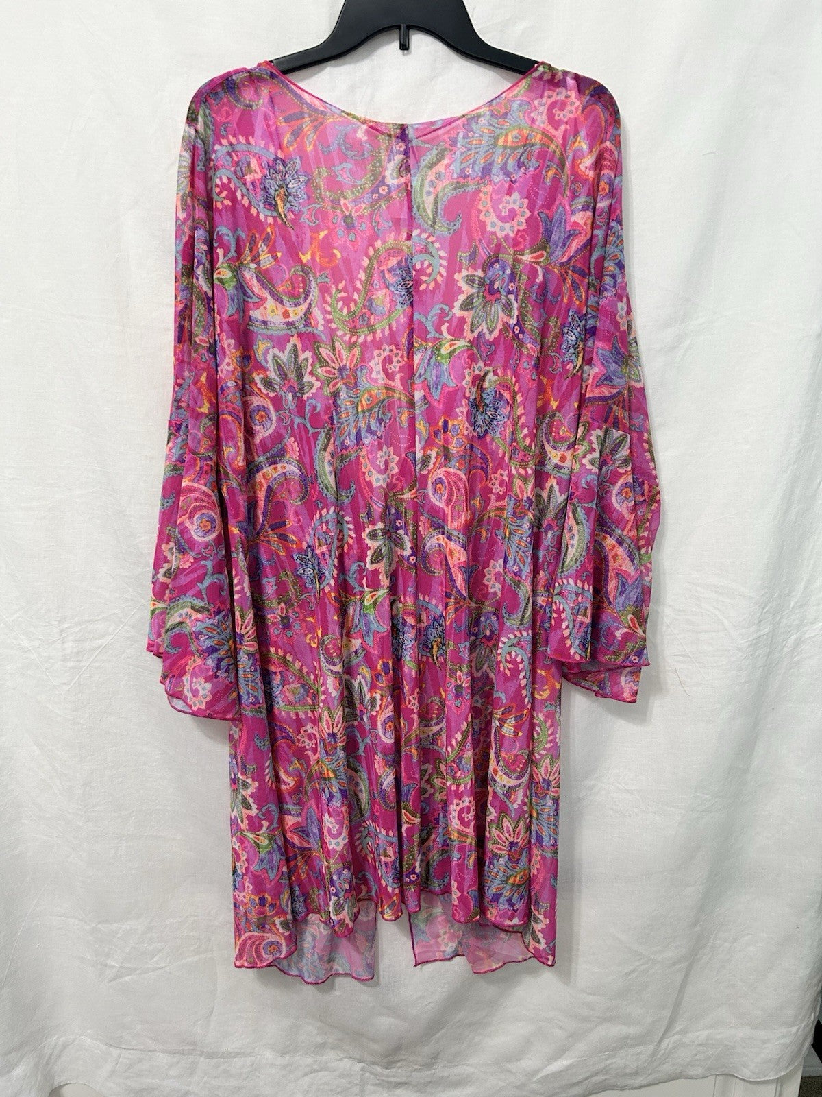 Becca Plus 2X Polynesia Tie-Front Tunic Swim Cover-Up