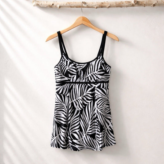 Swim Solutions Womens Empire Swimdress Size 10 NEW