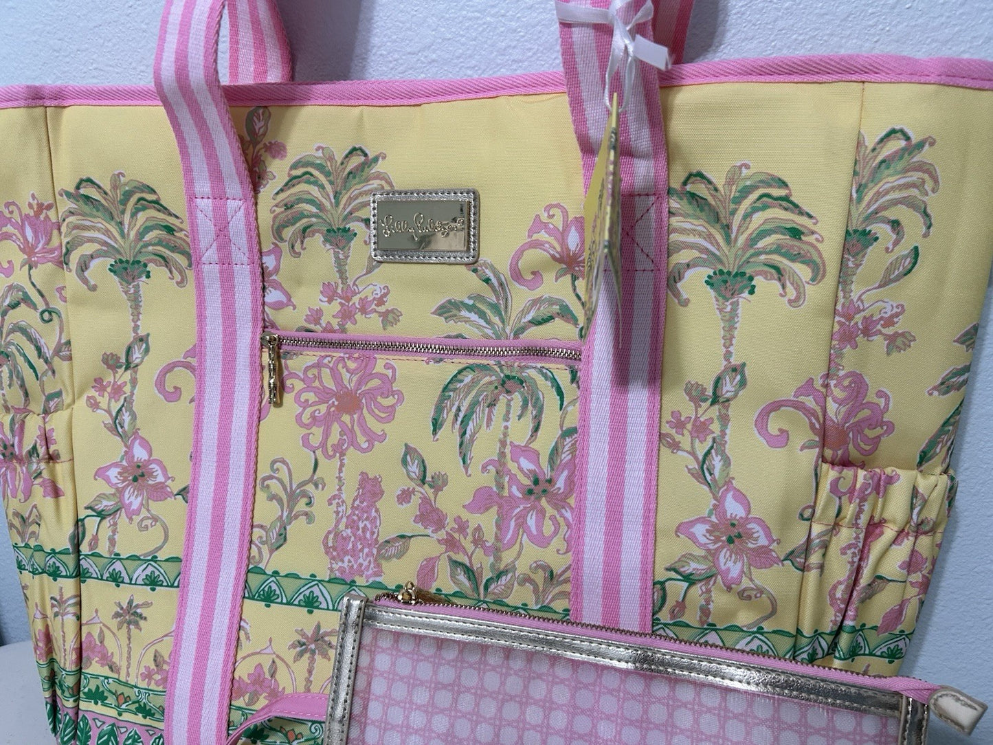 Lilly Pulitzer Beach Insulated Cooler Tote Bag Picnic Tropical  NEW