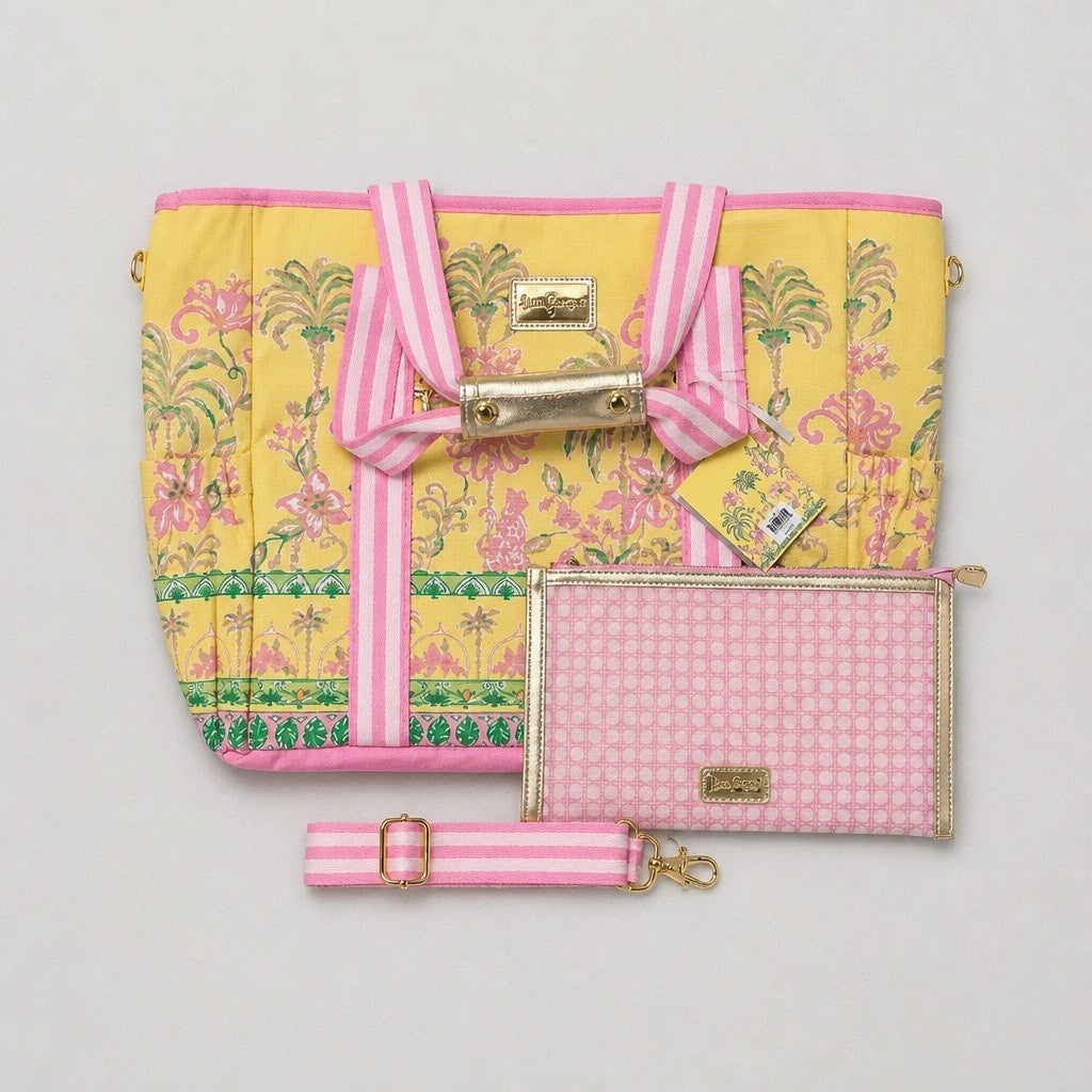 Lilly Pulitzer Beach Insulated Cooler Tote Bag Picnic Tropical  NEW