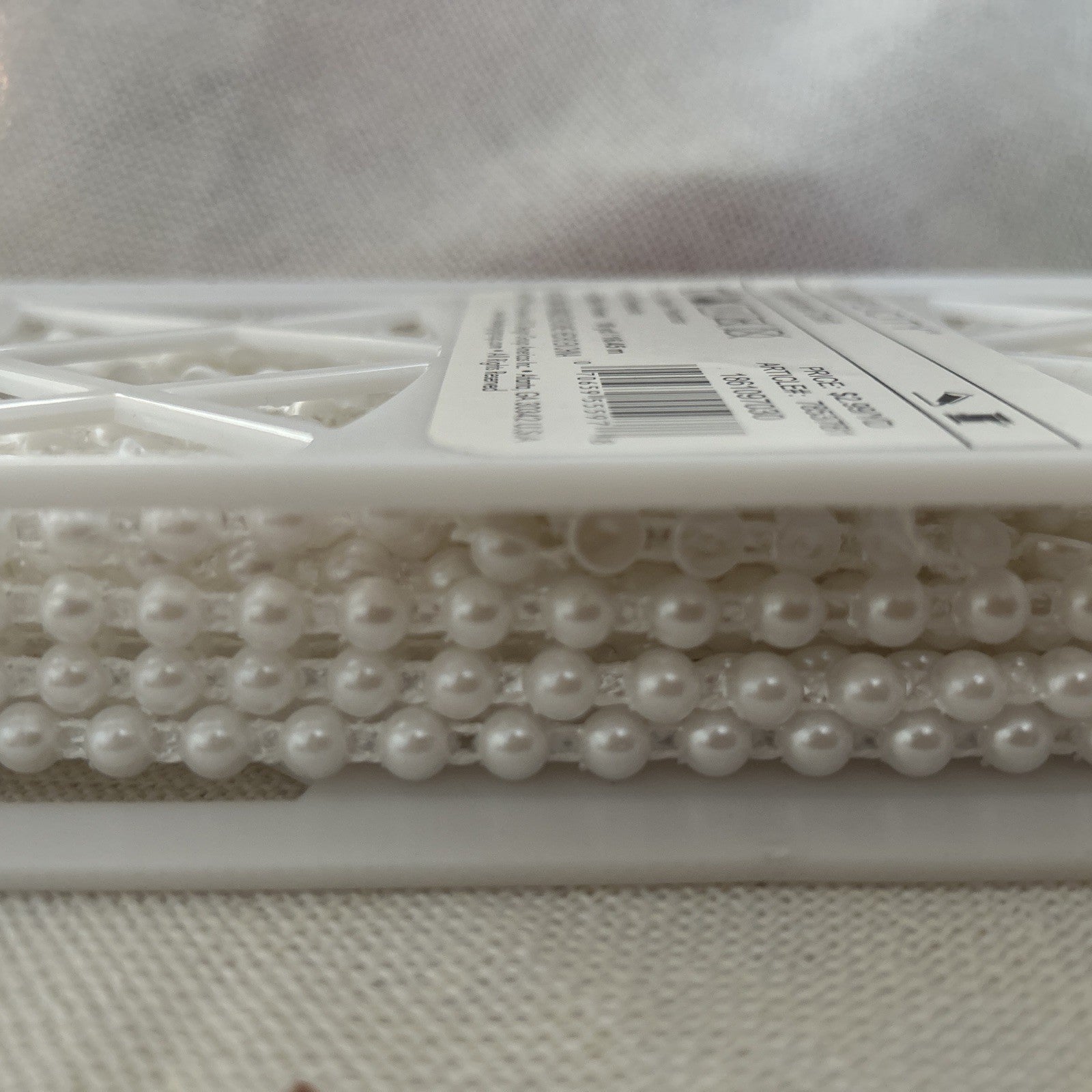 Simplicity Apparel And Craft Bead Pearl Trim 18 Yards 6mm New
