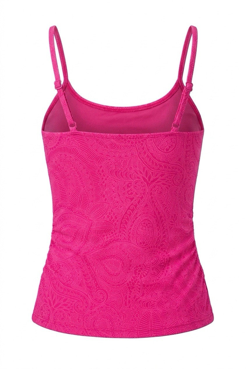 Swim Solution Peony Tankini Top Women Size 12