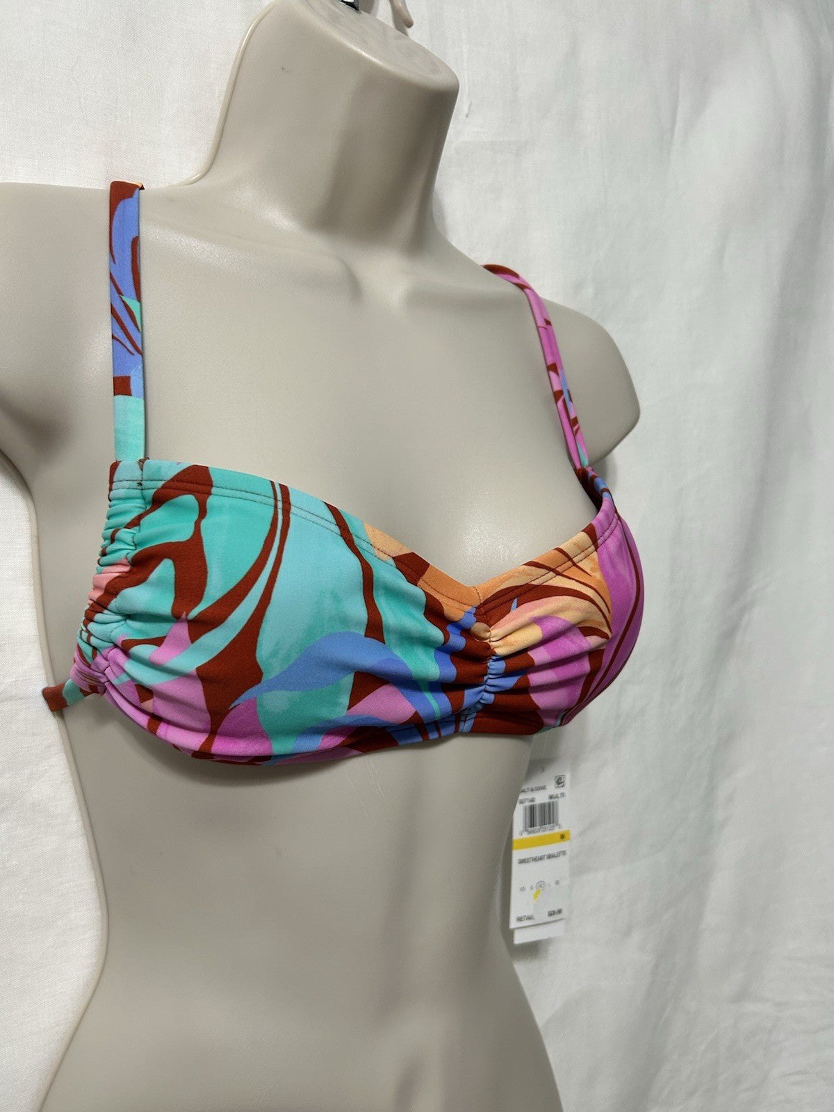 Salt & Cove Sweetheart Bralette Bikini Top Jr large