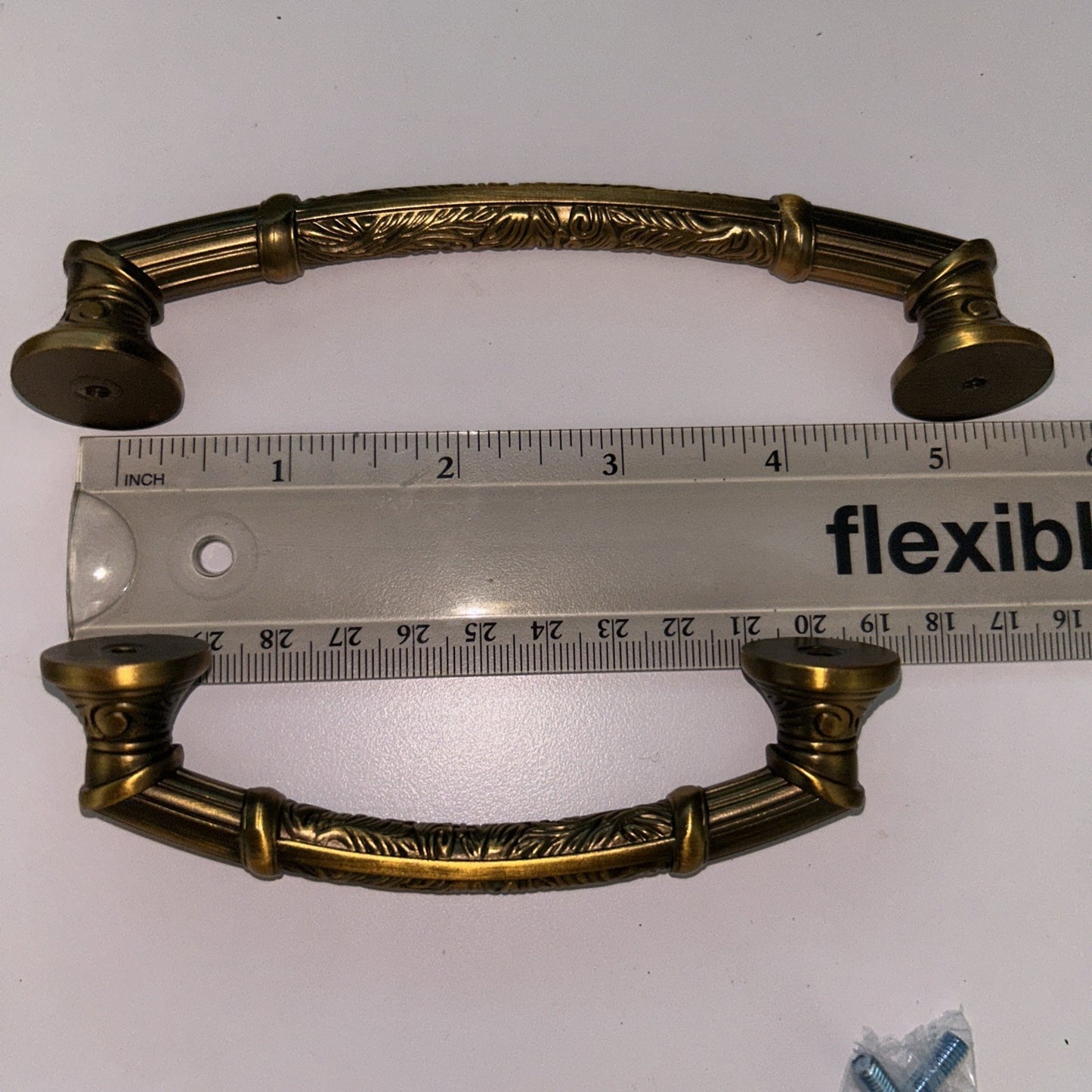 Vintage Brass Kitchen Cabinet Pull Dresser knob Drawer Pull Handle Lot