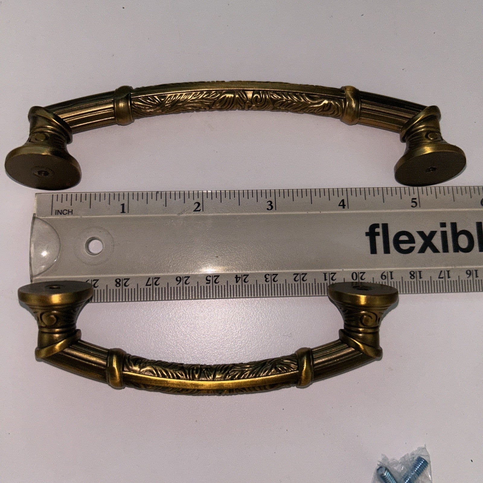 Vintage Brass Kitchen Cabinet Pull Dresser knob Drawer Pull Handle Lot