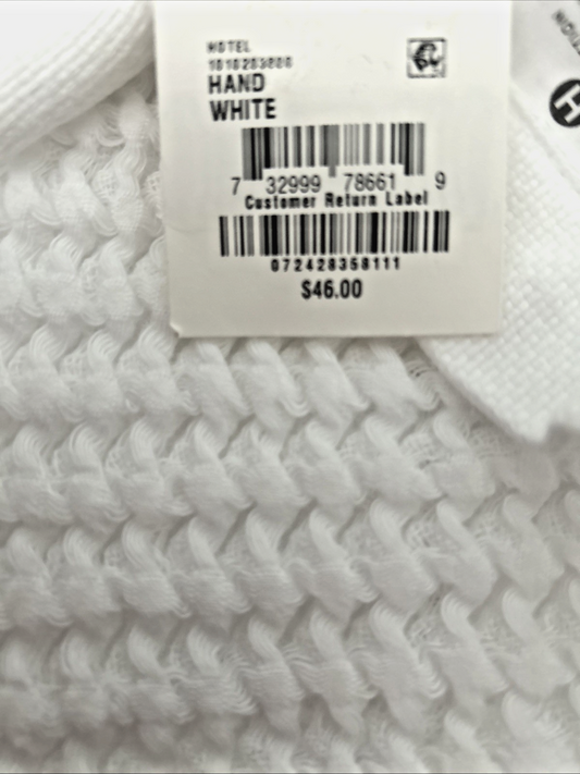 Hotel Collection Innovation Cotton Waffle-Textured 20” X 30” Hand Towel White