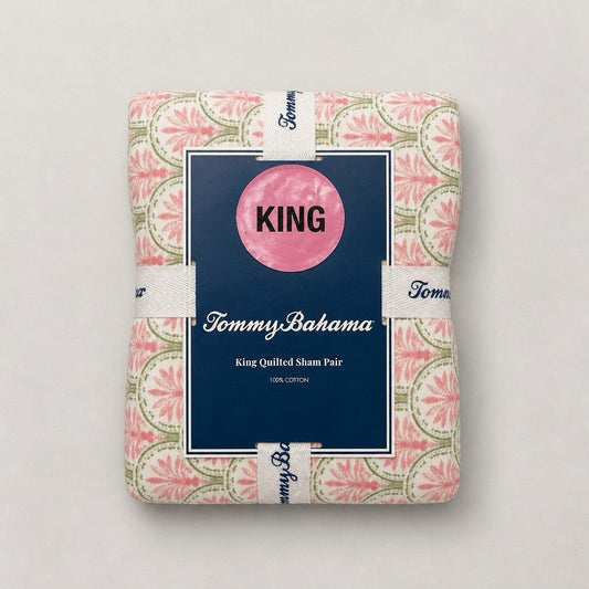 Tommy Bahama Coastal Bay Pink King Sham Set