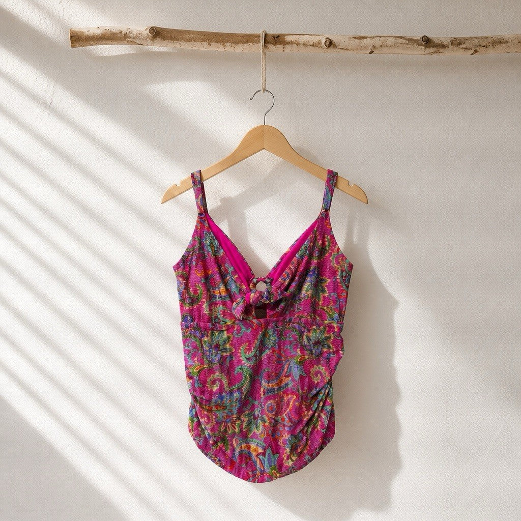 Becca Polynesian Tankini Top Plus 3x