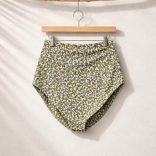 Michael Kors Safari Green Bikini Swimsuit Bottom Medium