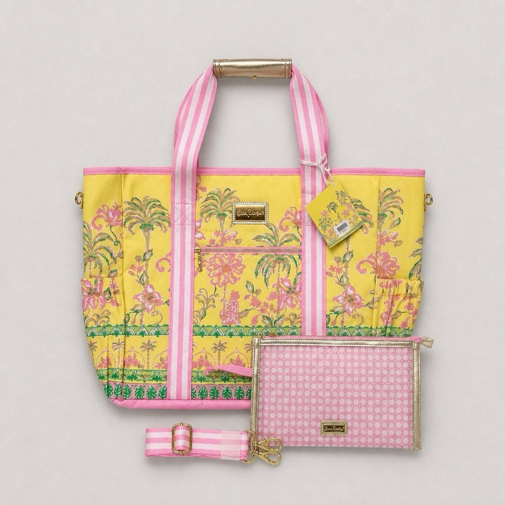 Lilly Pulitzer Beach Insulated Cooler Tote Bag Picnic Tropical  NEW